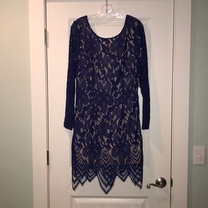 👗ROYAL BLUE LACE COCKTAIL DRESS 👗